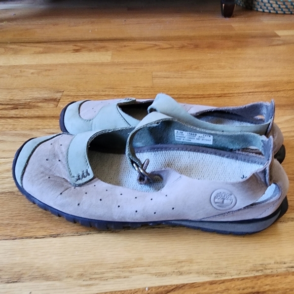 Timberland Smartwool Collab Maryjane Size 8.5 Leather Tan&green Outdoors Active - Picture 8 of 8